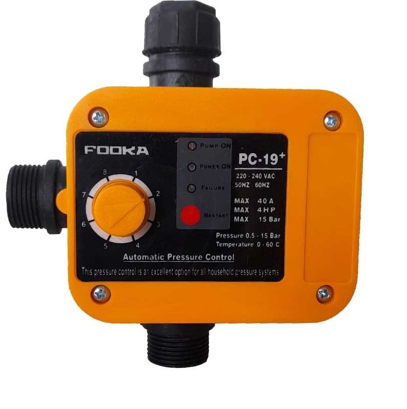 اتوماتیک پمپ آب فوکا پلاس  دارای پیچ تنظیم بار دستی FOOKA